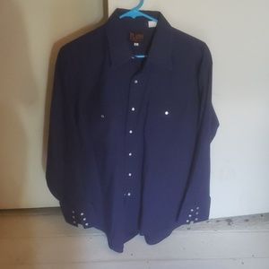 Mens snap down long sleeve